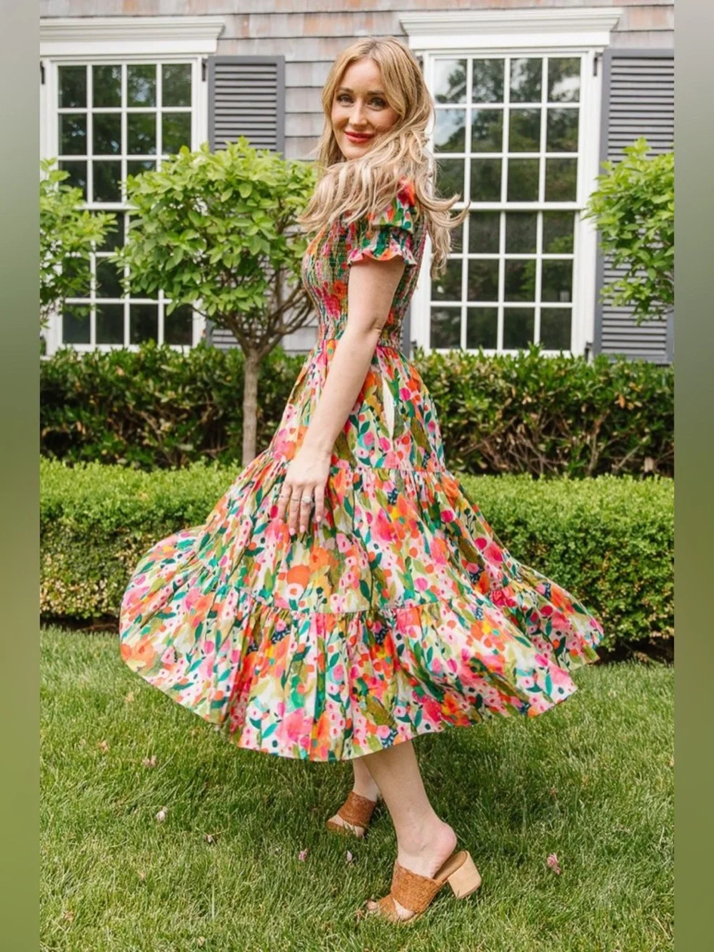 Ivy City Co Delia Dress in Multicolor Floral